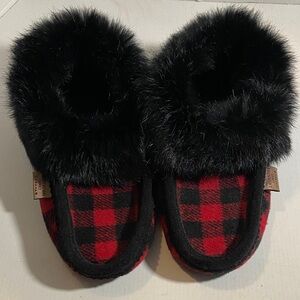 Laurentian Chief Canada Buffalo Chek Plaid Slippers Women’s Sz 7